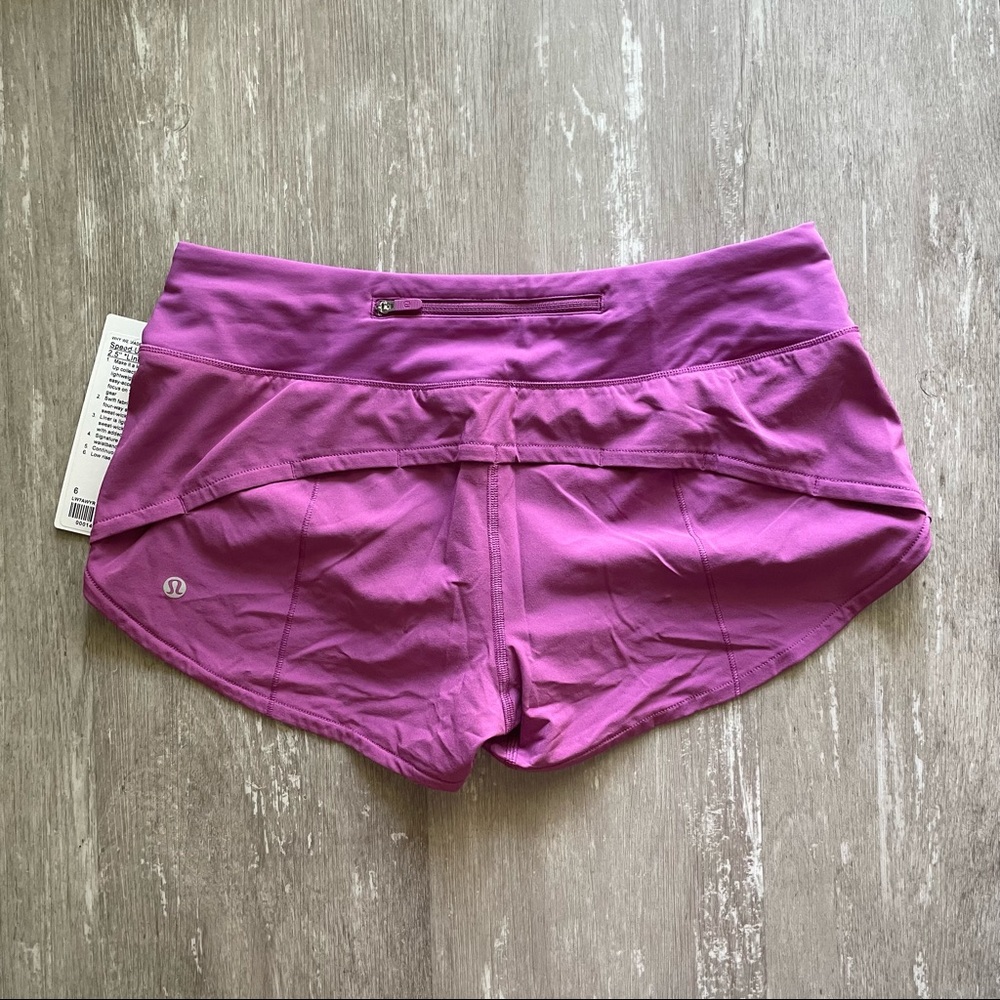 Sold Lululemon Speed Up LR Short *2.5" - Vivid Plum - Picture 2 of 8